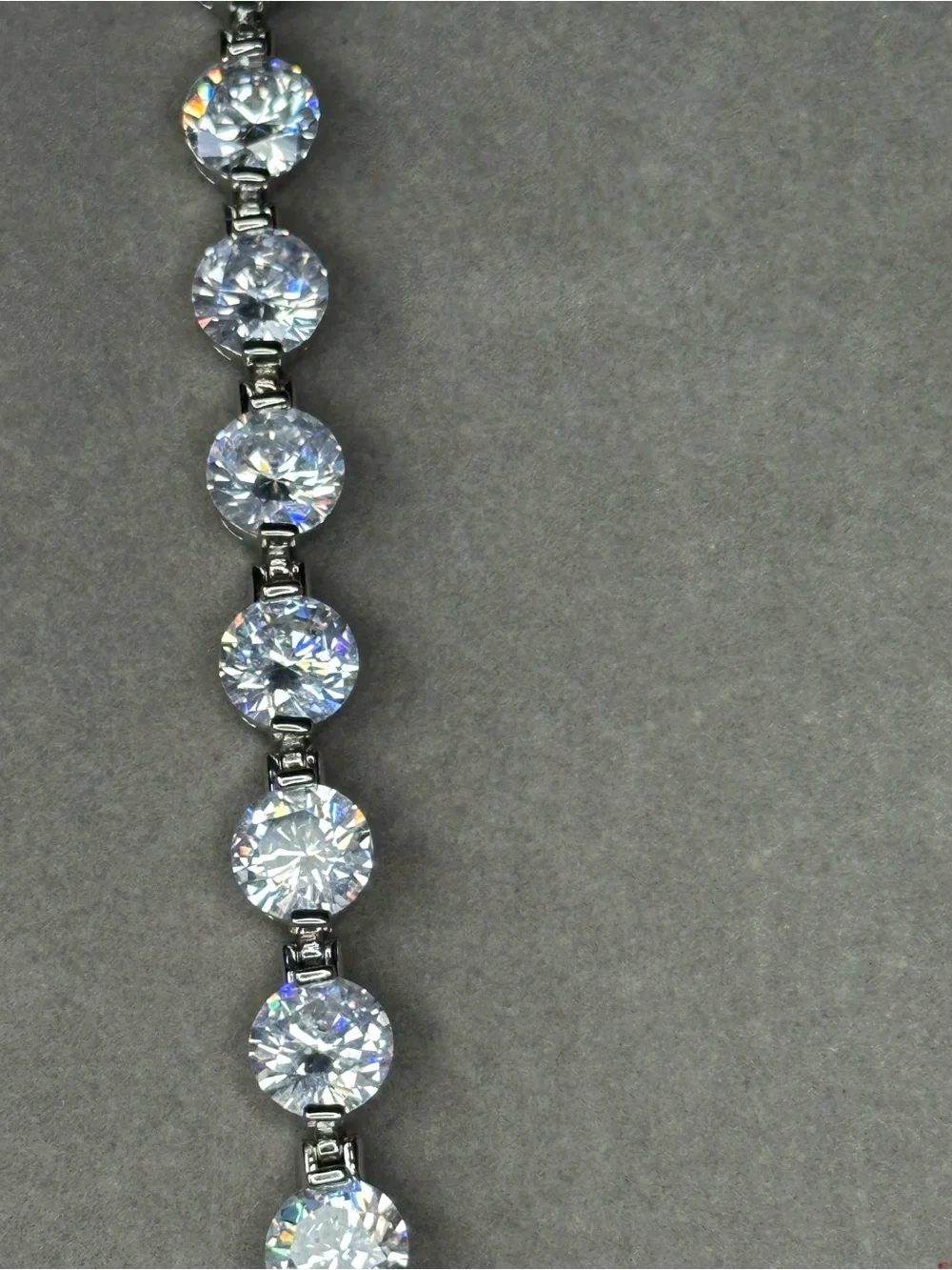 Classic Silver Tennis Bracelet with Clear Stones